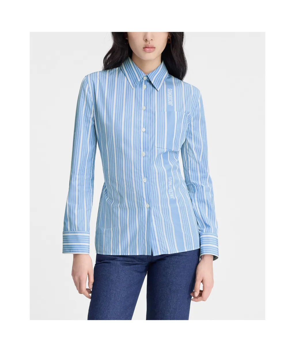 Striped Cut-Out Shirt