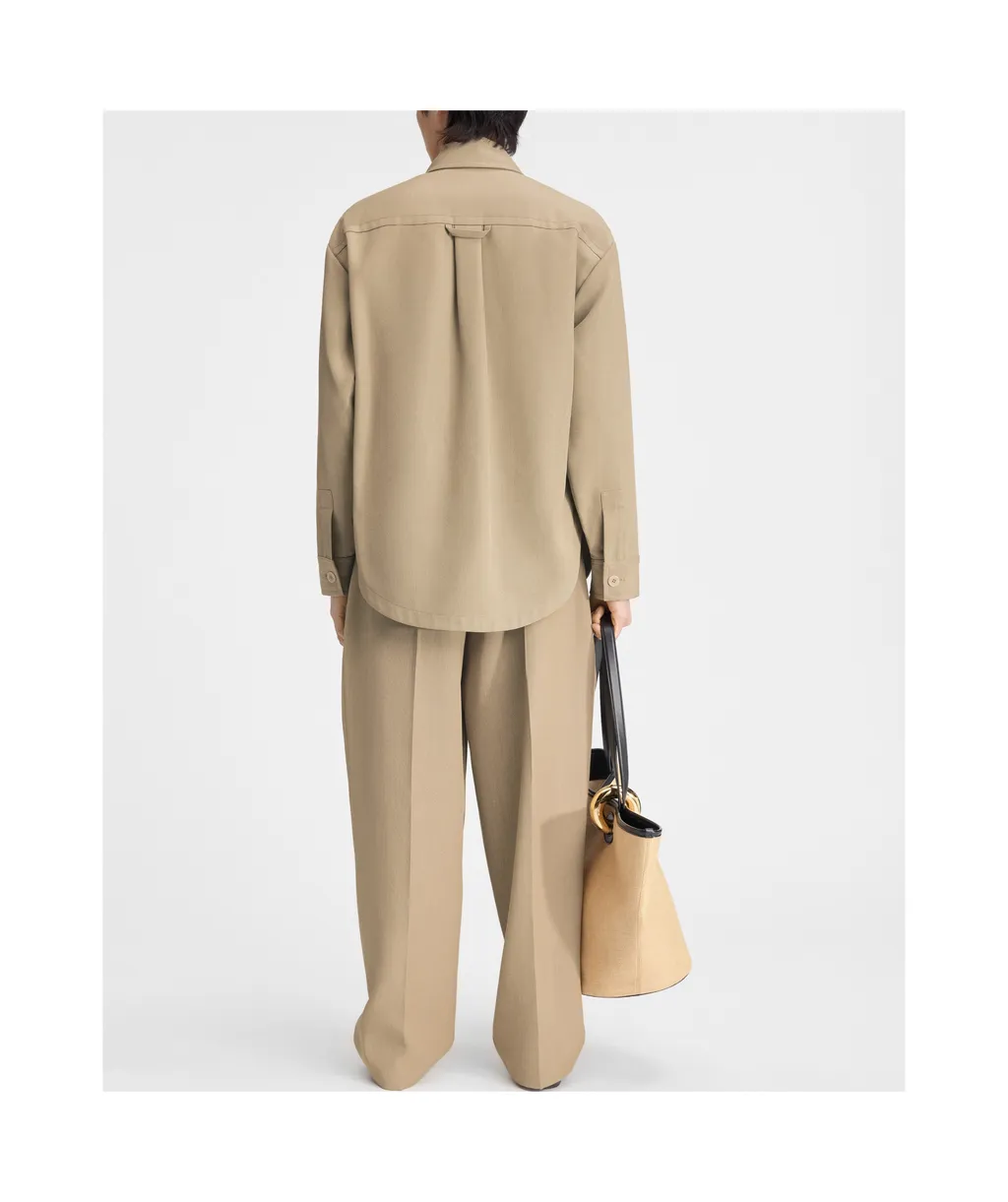Zippered Shirt Jacket