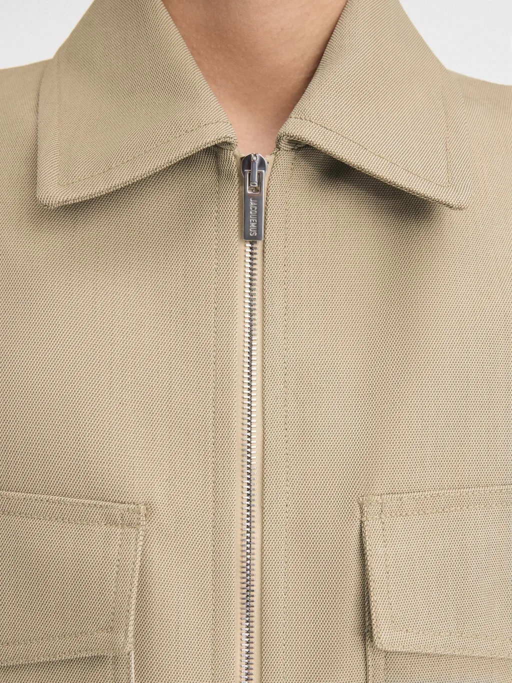 Zippered Shirt Jacket