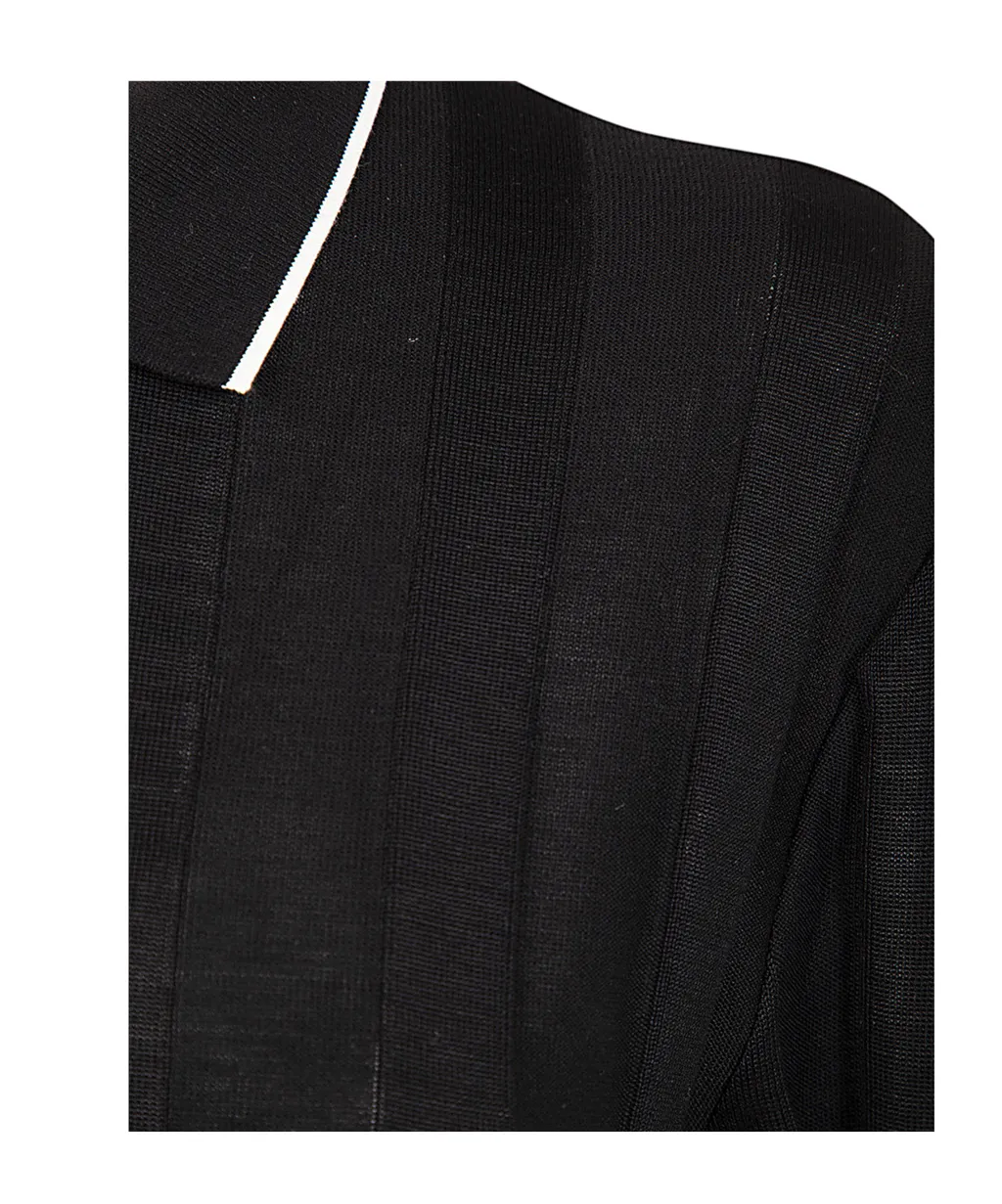 Le Polo Tricot Fine Knit Polo Shirt