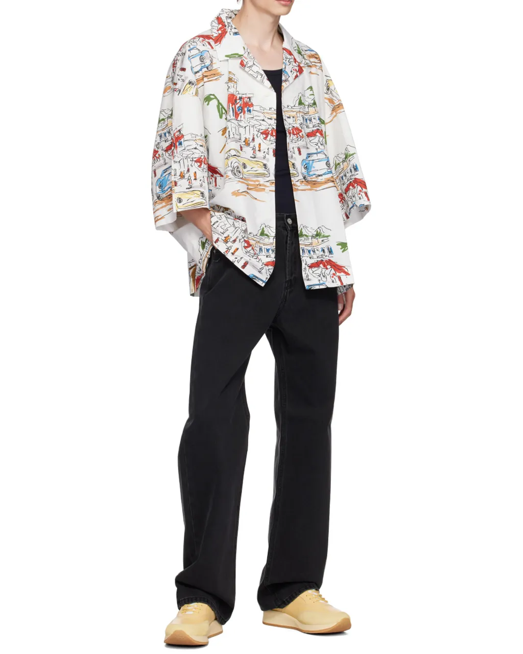 Capri Cars Oversized Bowling Shirt