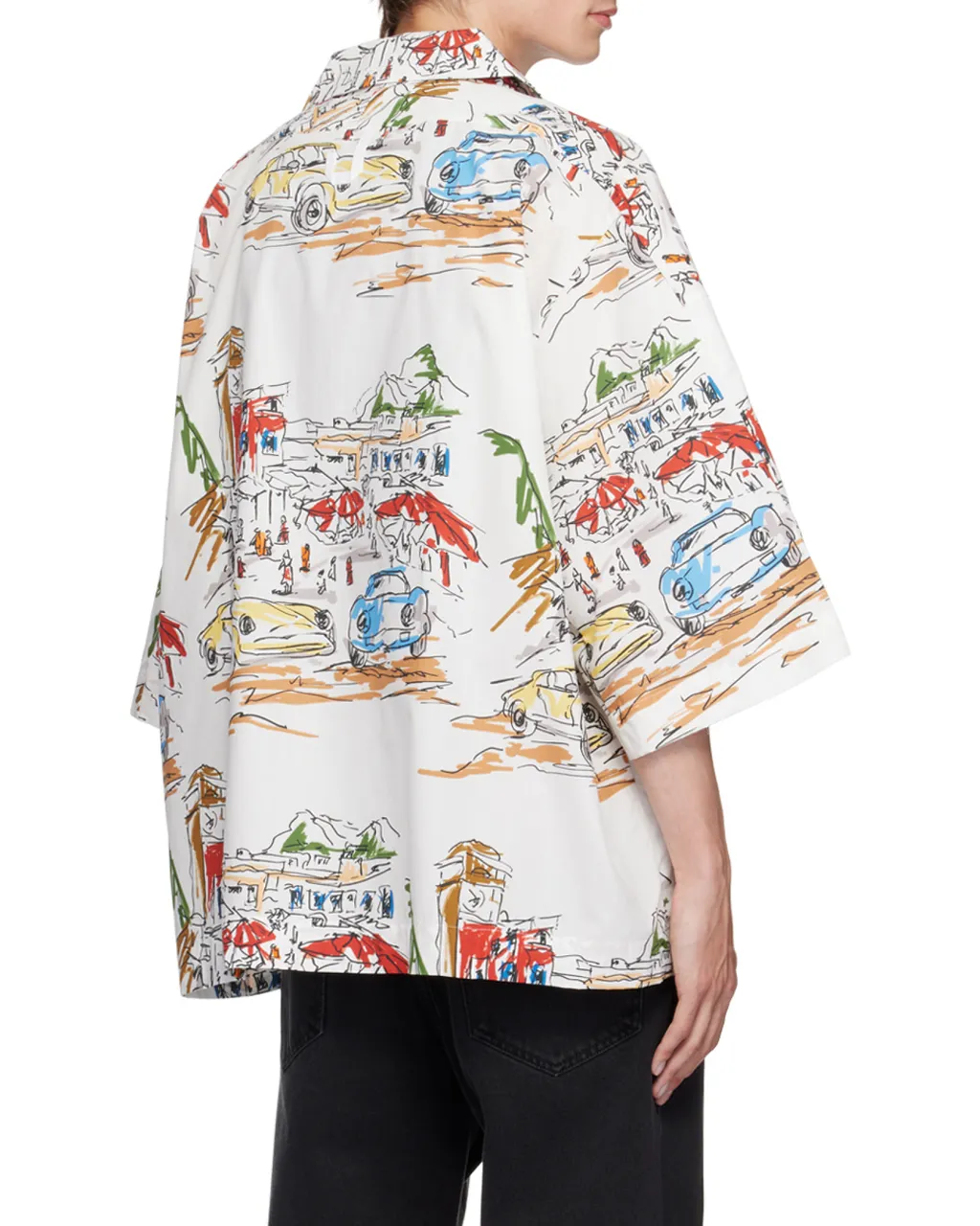 Capri Cars Oversized Bowling Shirt