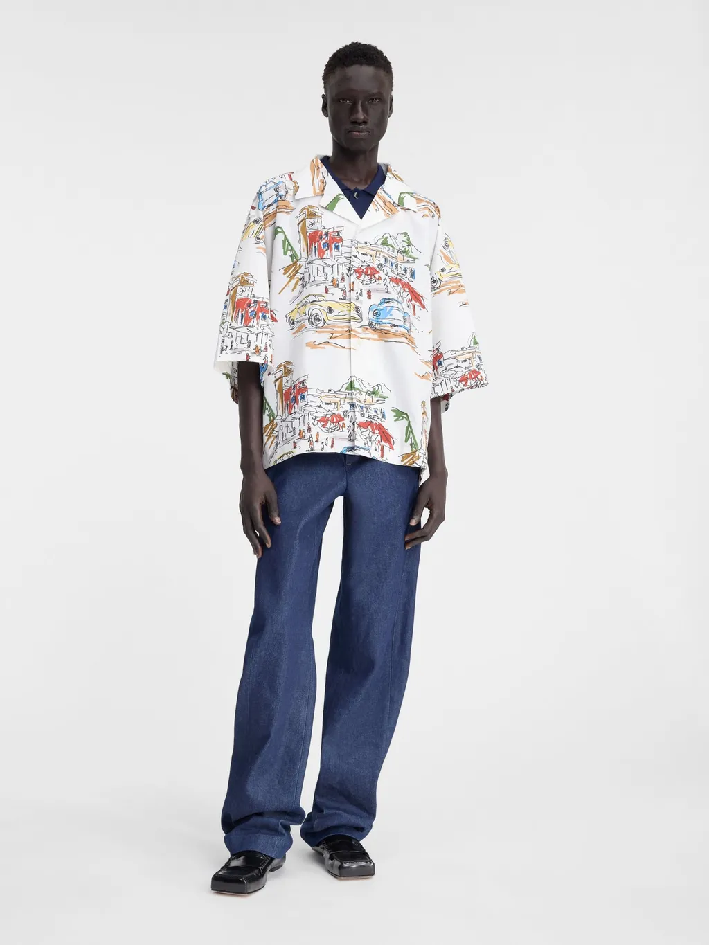 Capri Cars Oversized Bowling Shirt