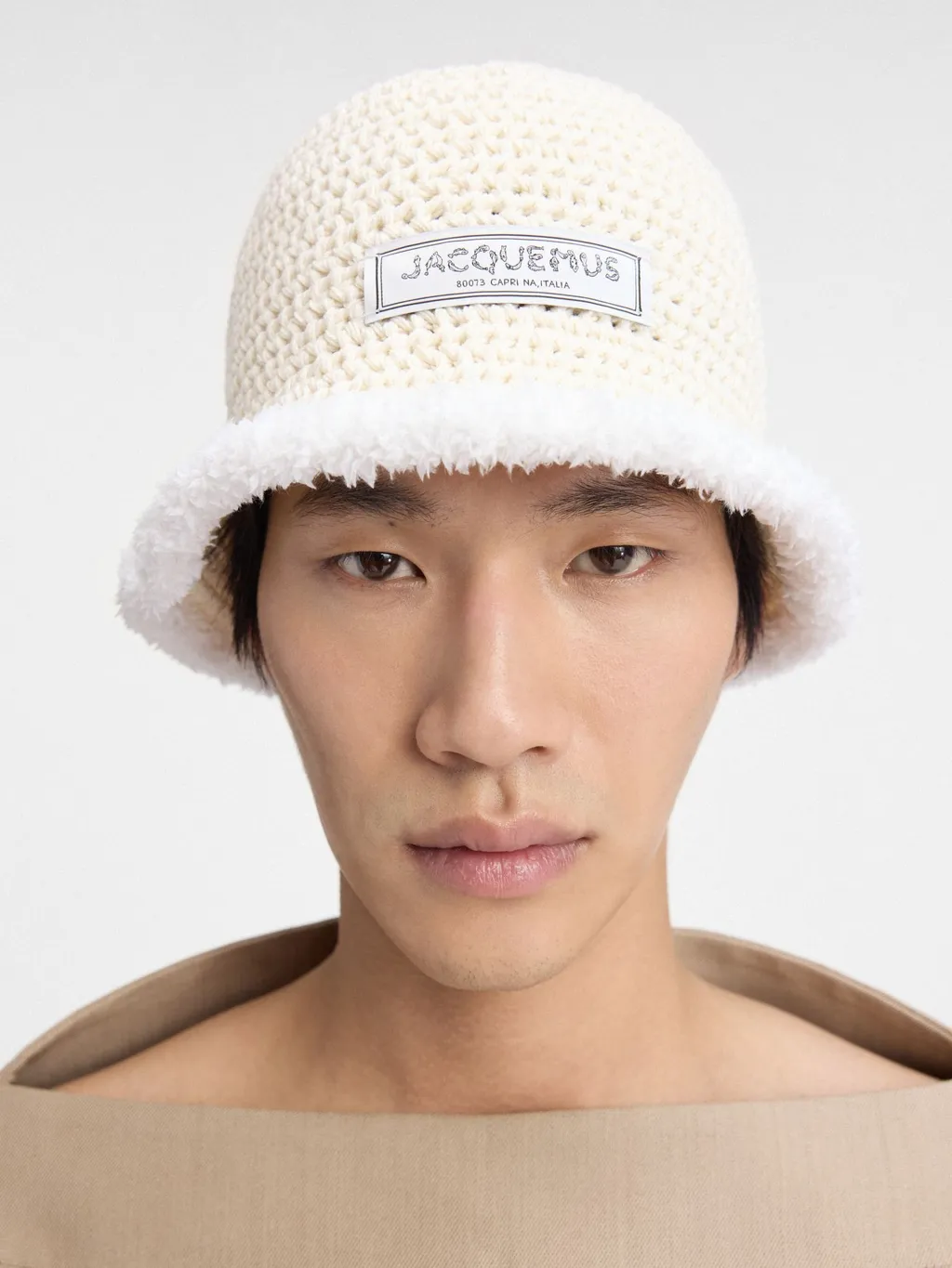 Le Bob Bordino Cable Knit Bucket Hat