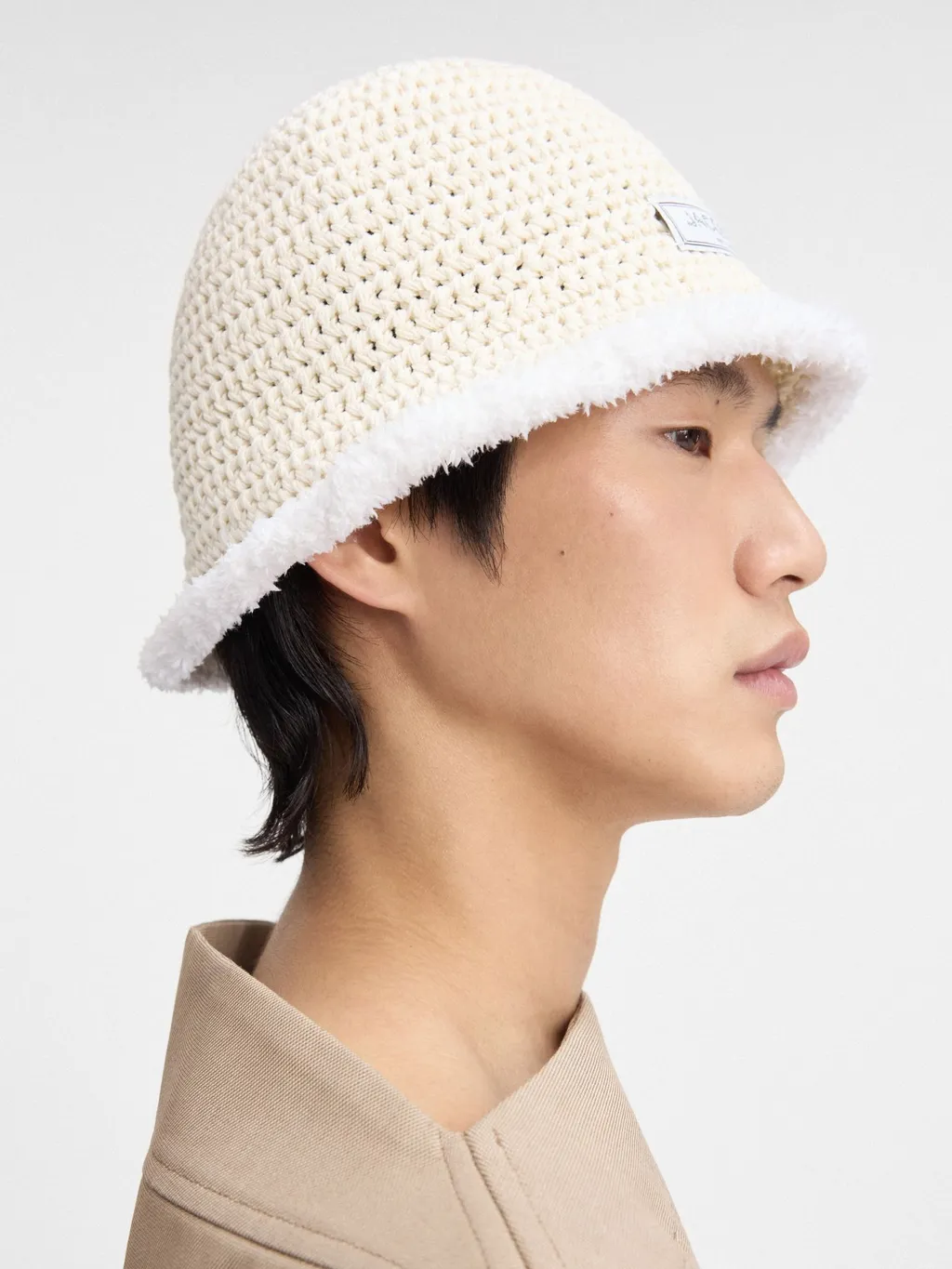 Le Bob Bordino Cable Knit Bucket Hat