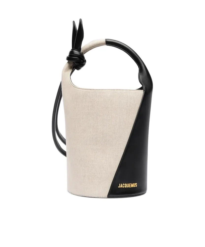 Panelled Top Handle Bag