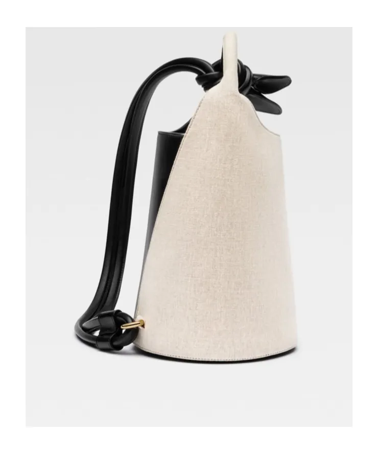 Panelled Top Handle Bag