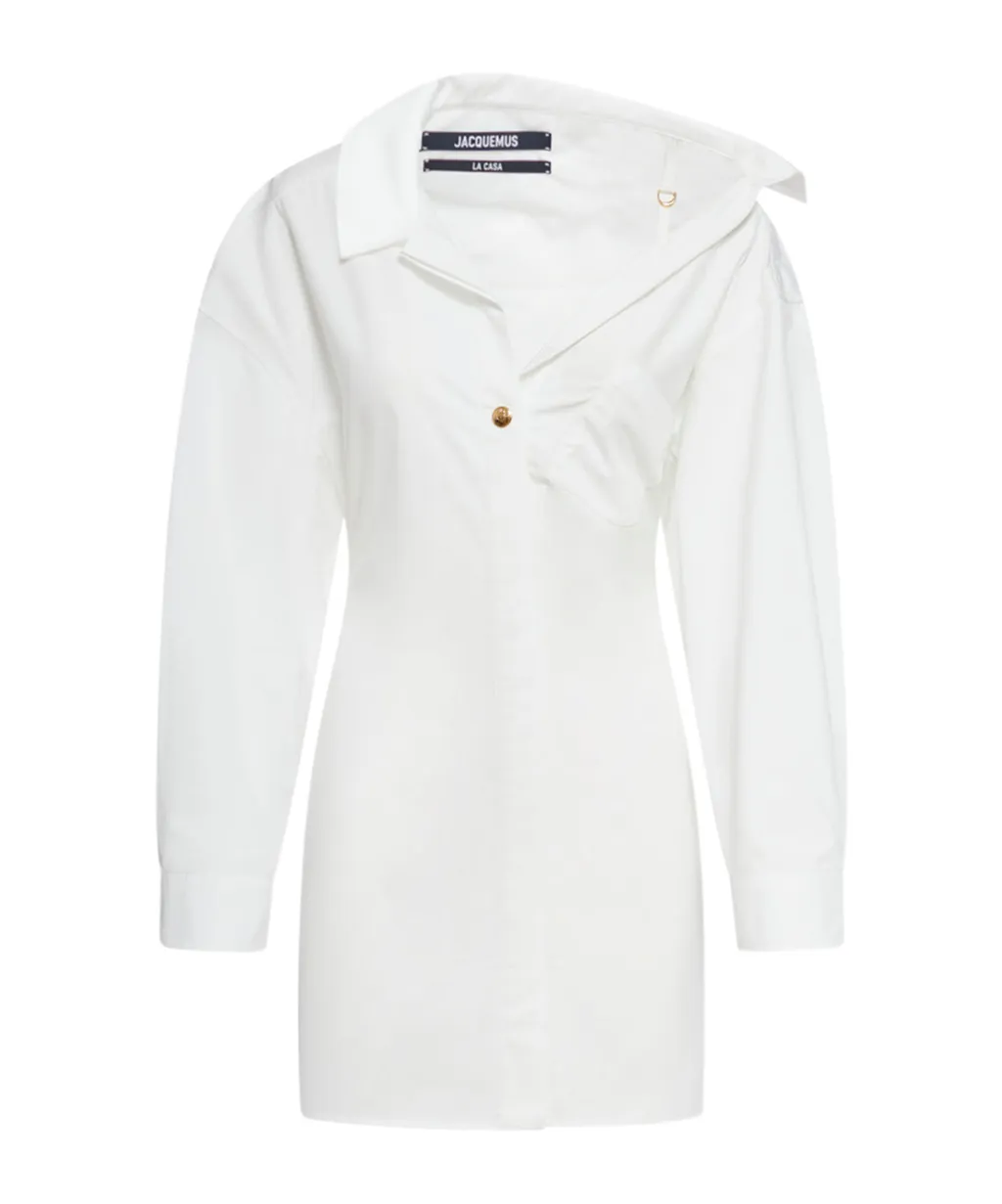 Asymmetric Shirt Dress