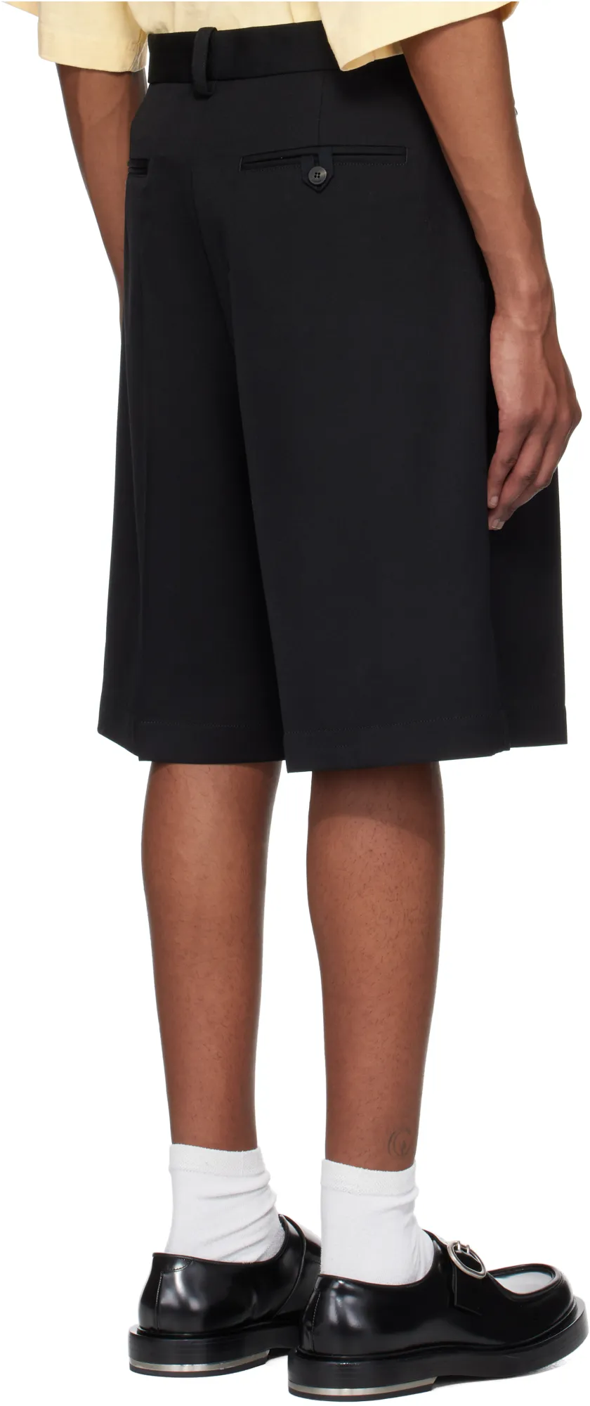 Wide Tailored Bermuda Shorts