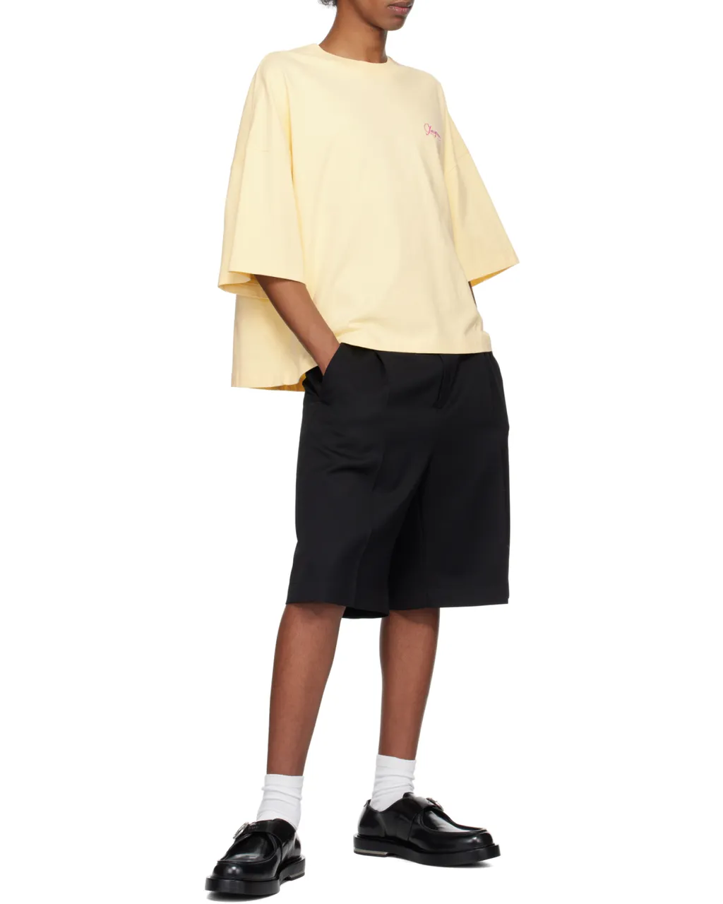 Wide Tailored Bermuda Shorts