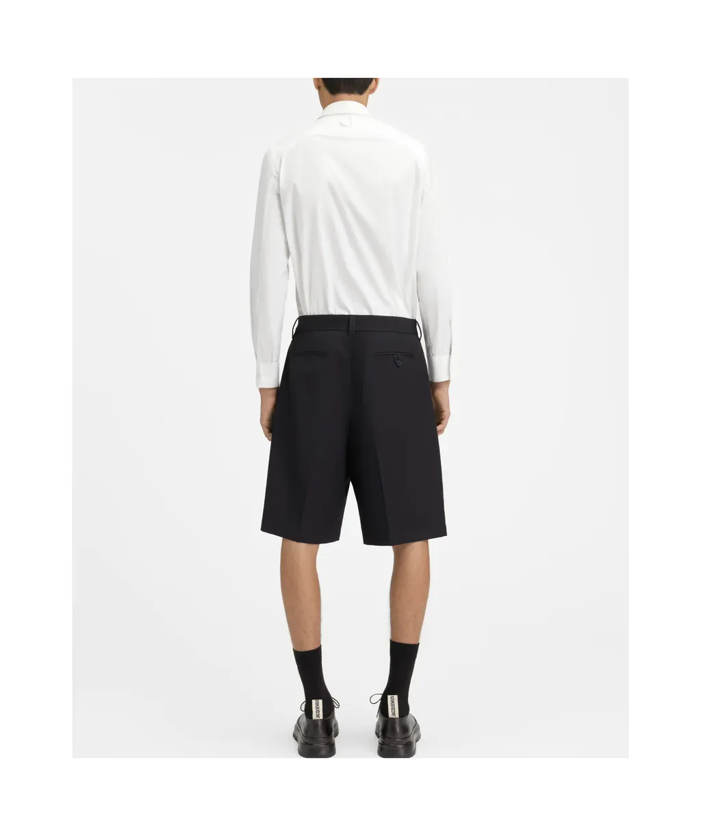 Wide Tailored Bermuda Shorts