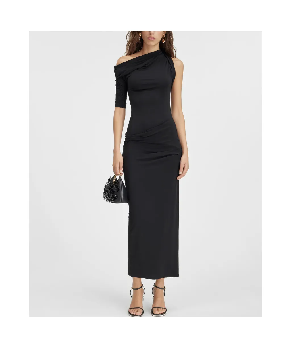 Asymmetrical Draped Dress