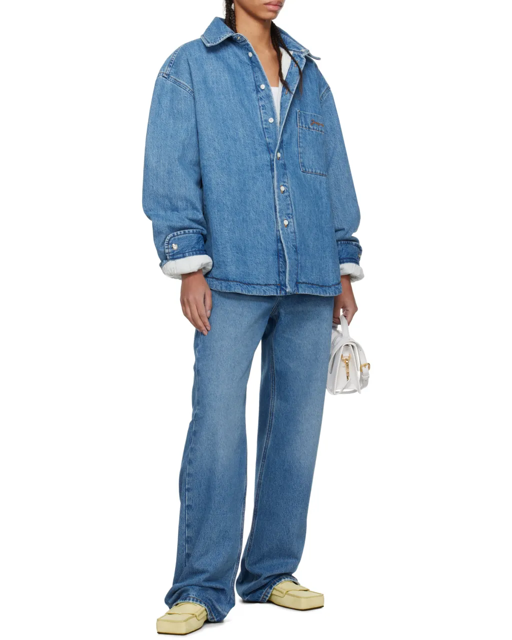 Logo Embroidered Denim Shirt