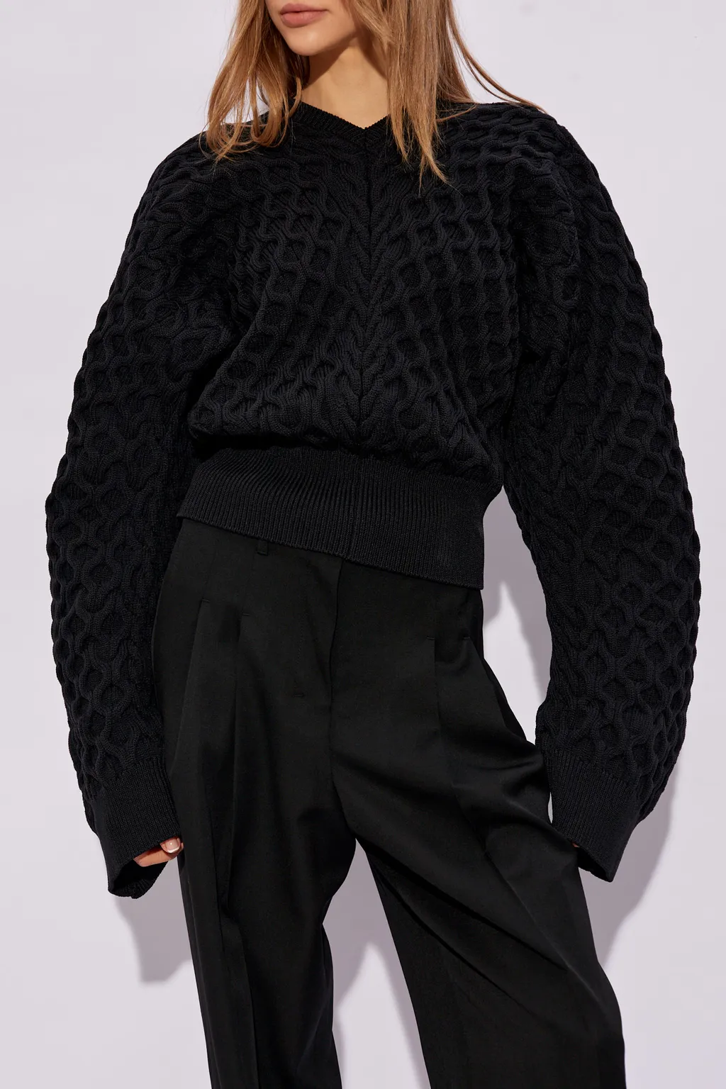 Le Sweater Boule Torsade Oversized Jumper