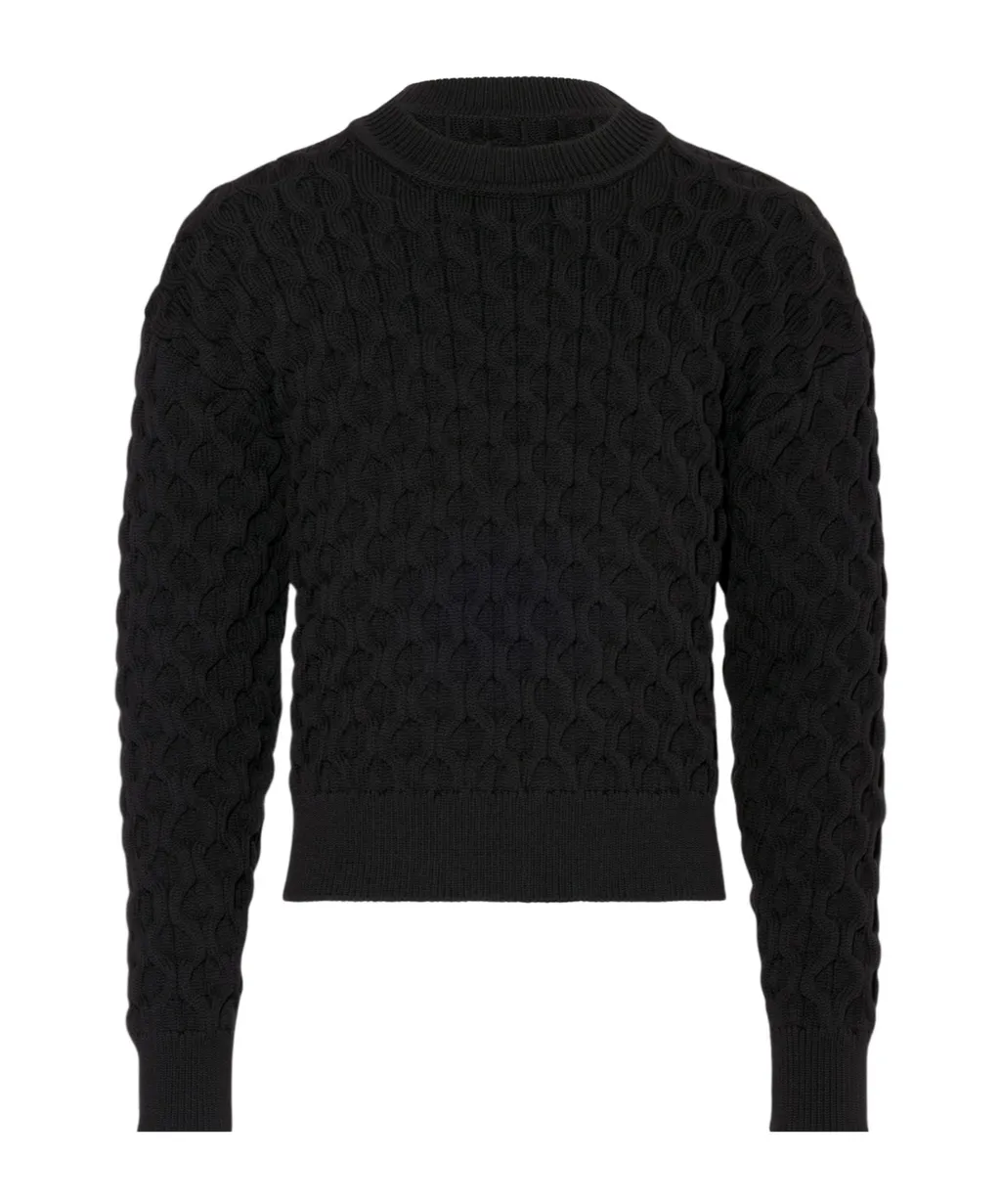 Honeycomb Knitted Sweater