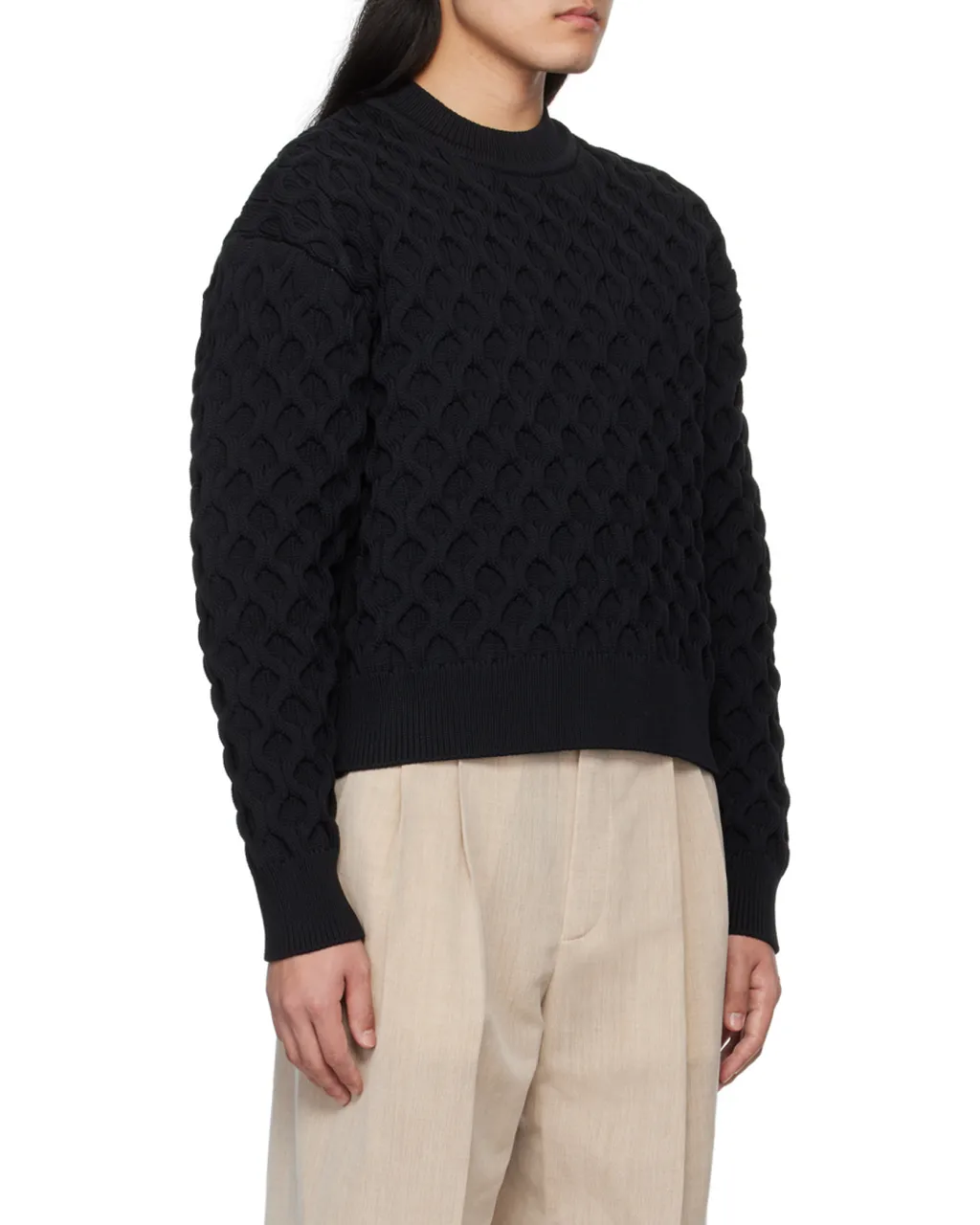 Honeycomb Knitted Sweater