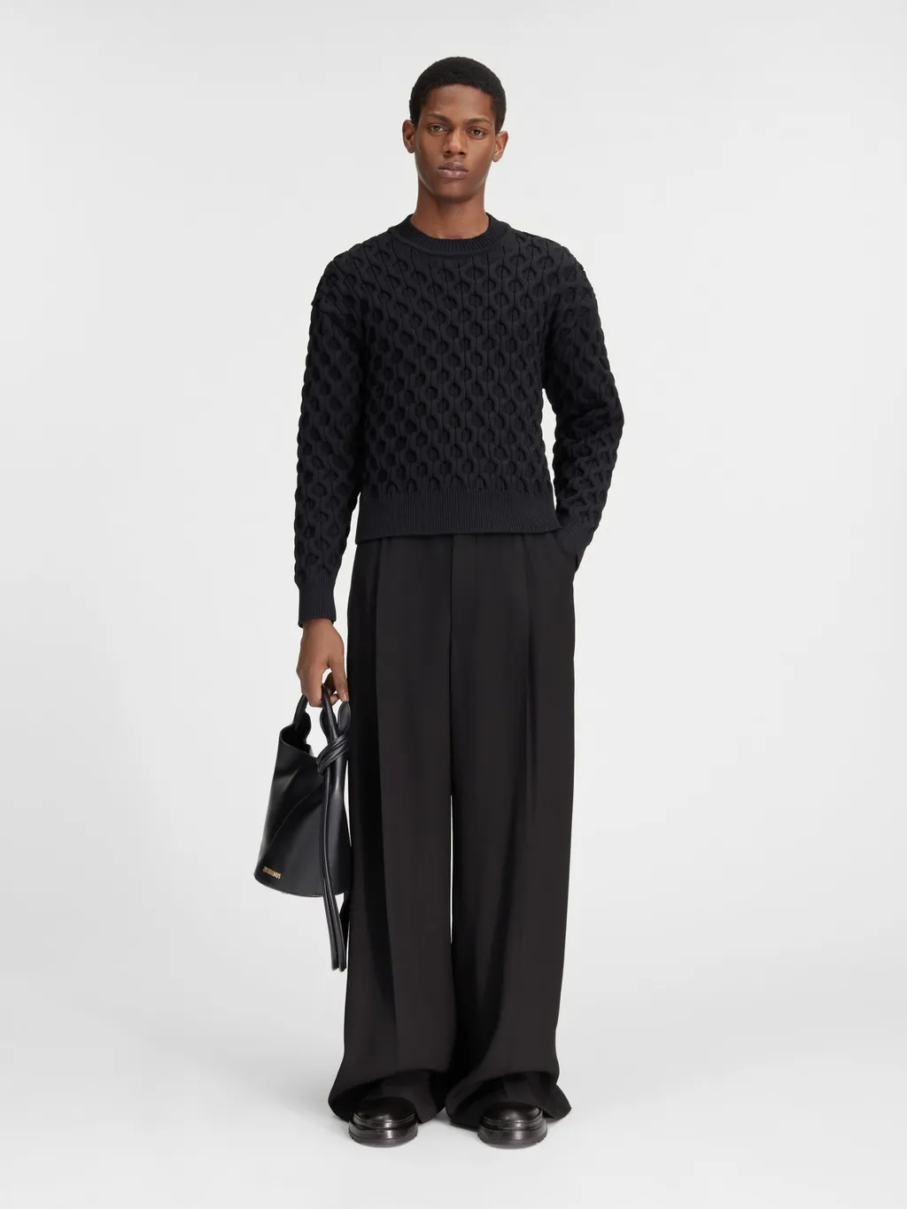 Honeycomb Knitted Sweater