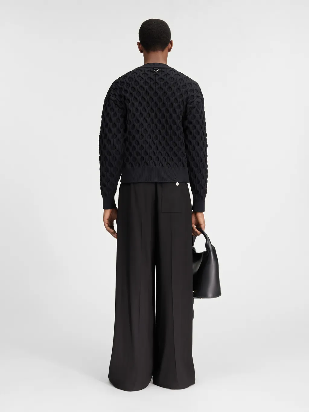 Honeycomb Knitted Sweater