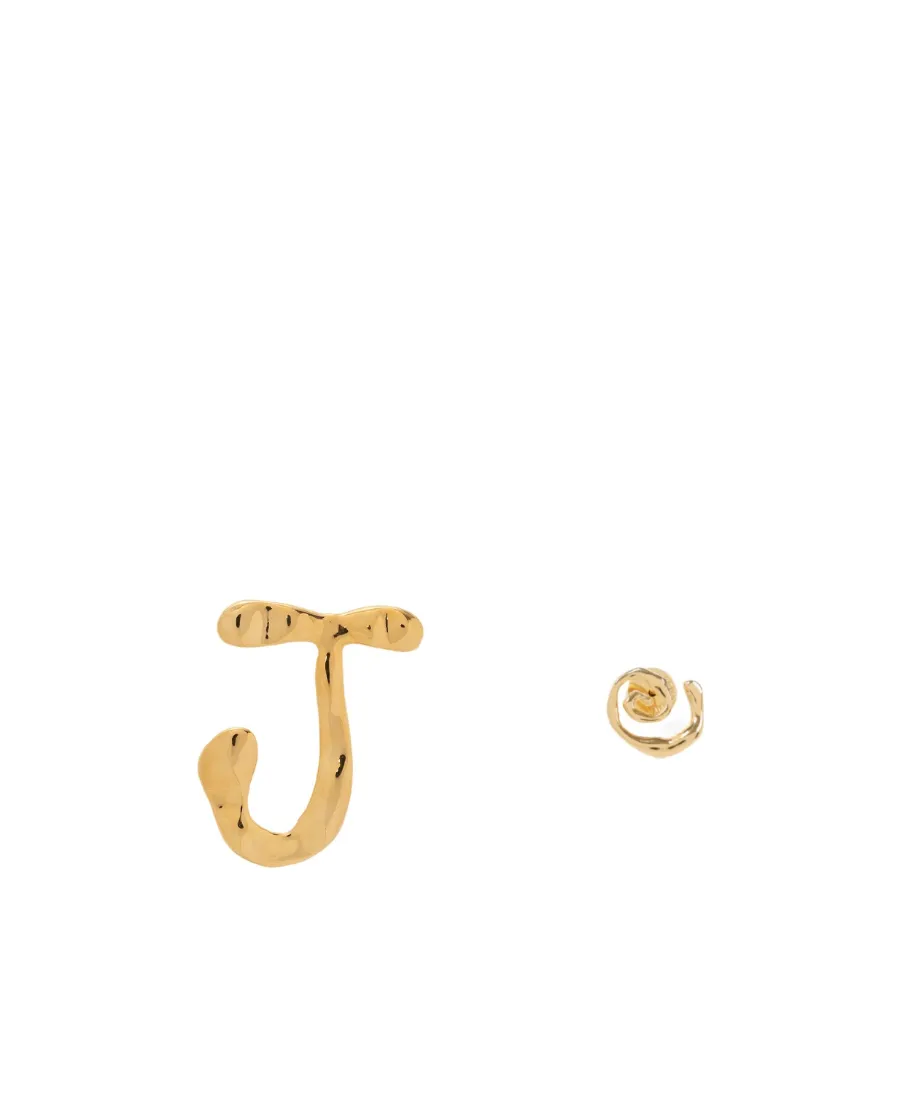 Sculpted Brass Earrings