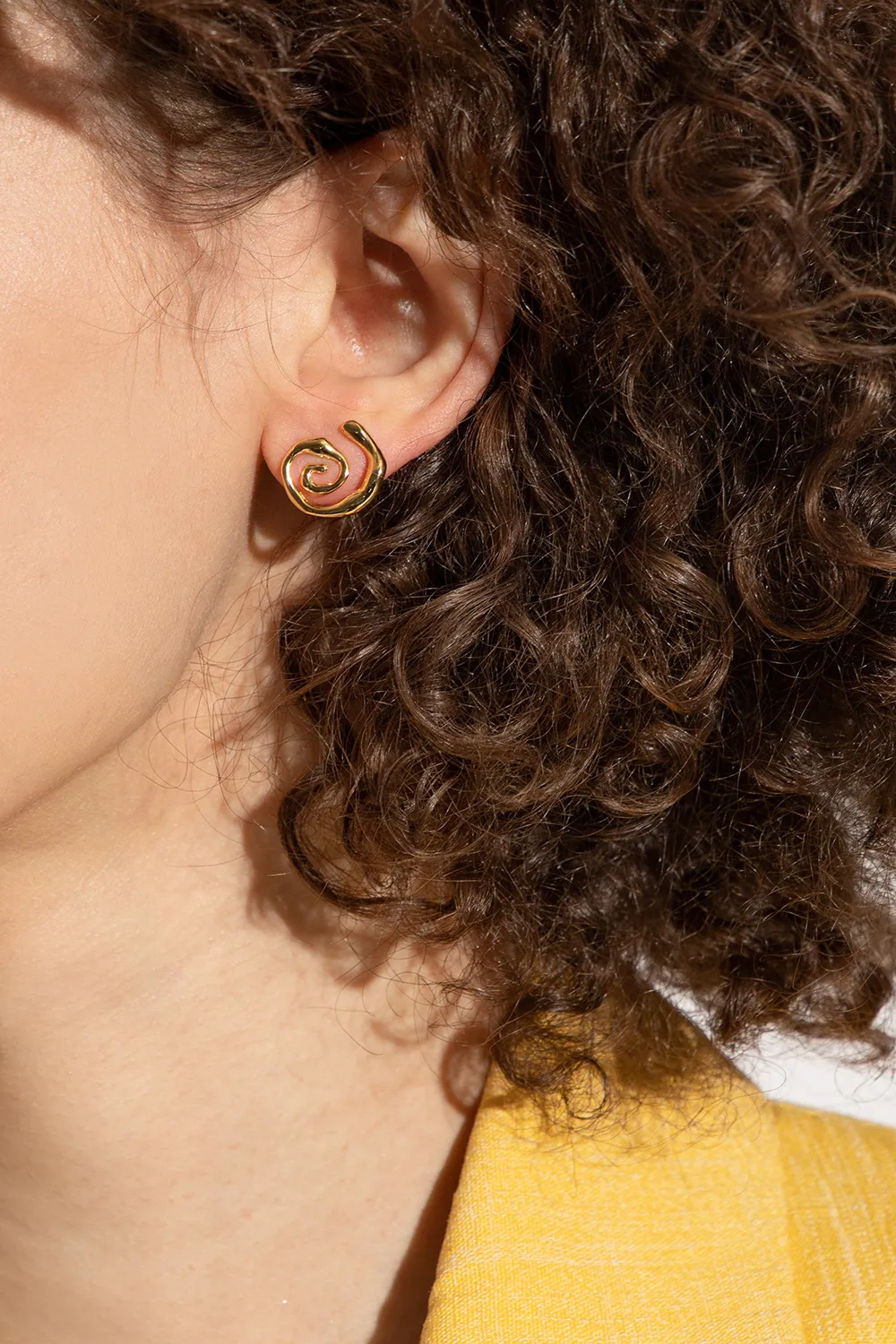 Sculpted Brass Earrings
