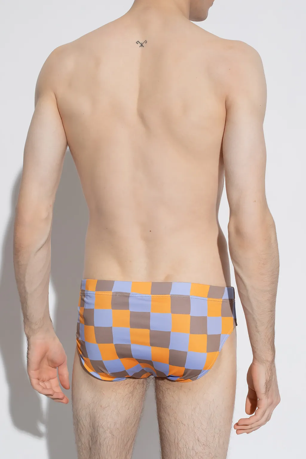 Checked Swimming Trunks