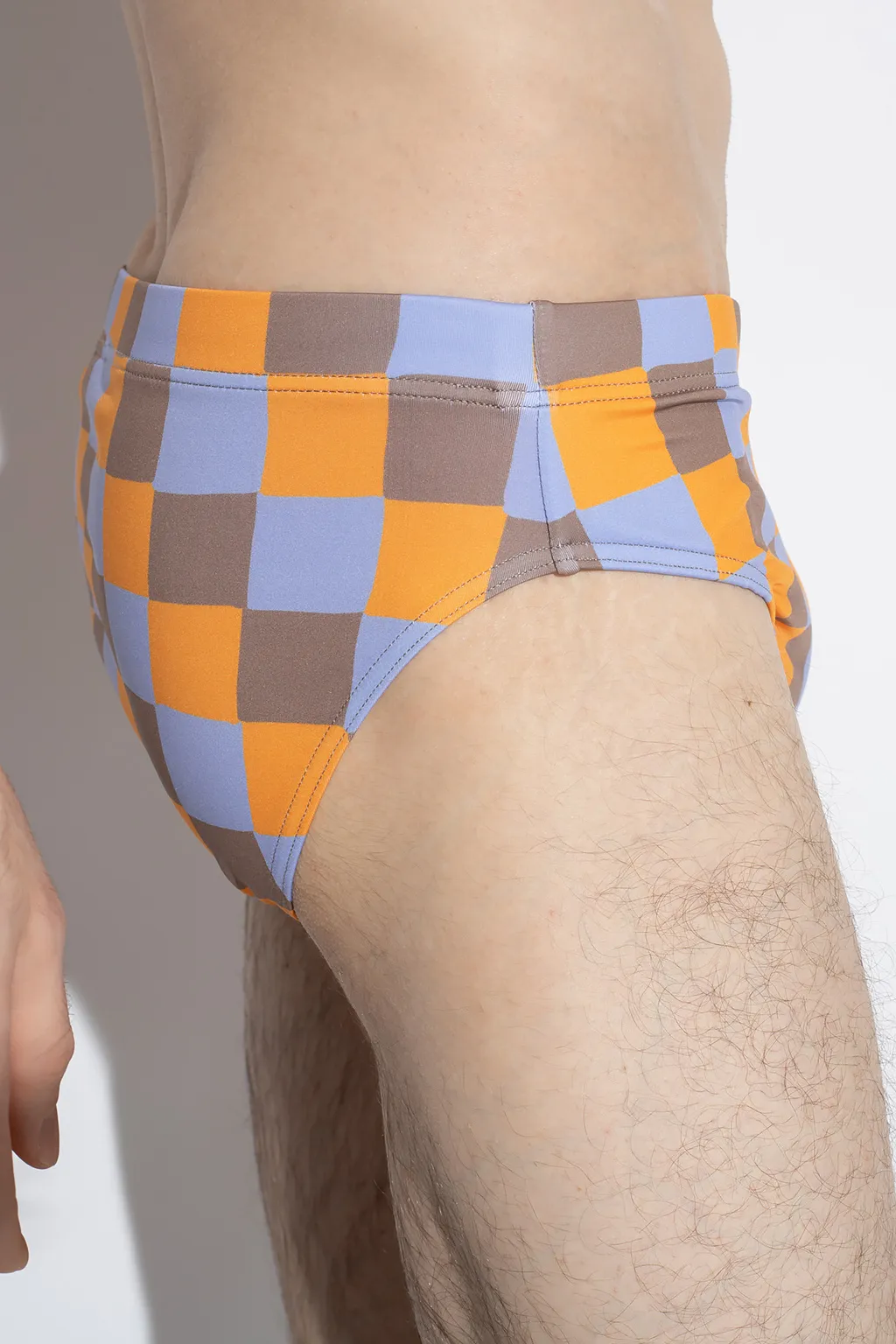 Checked Swimming Trunks