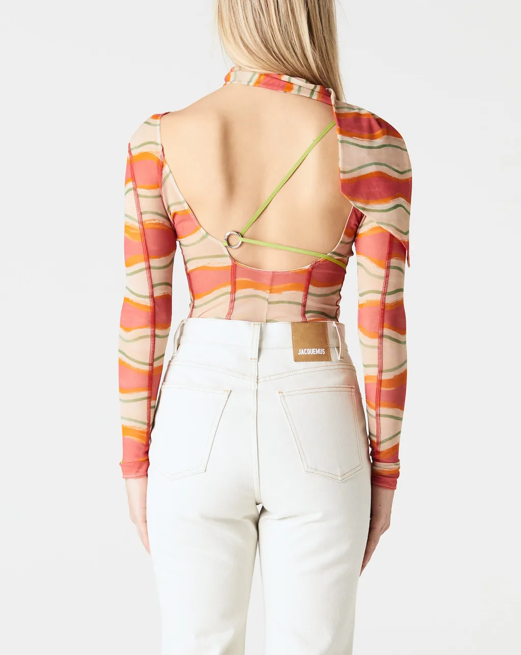 Le Abanaba Semi-Sheer Bodysuit
