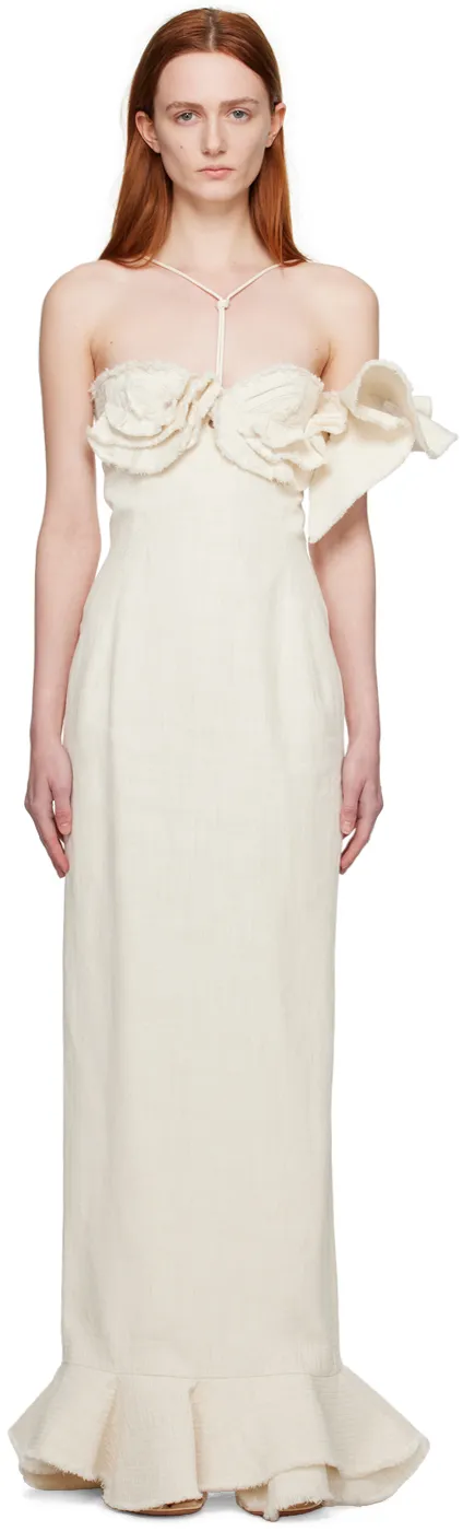 La Robe Artichaut Ruffled Maxi Dress