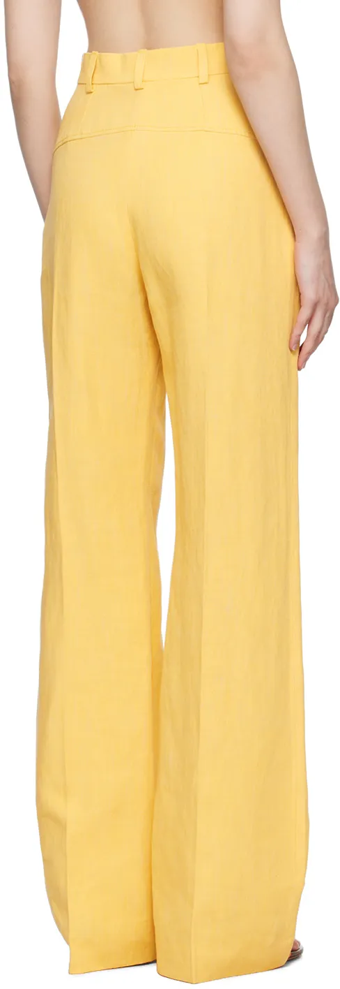 High-Waisted Flared Trousers