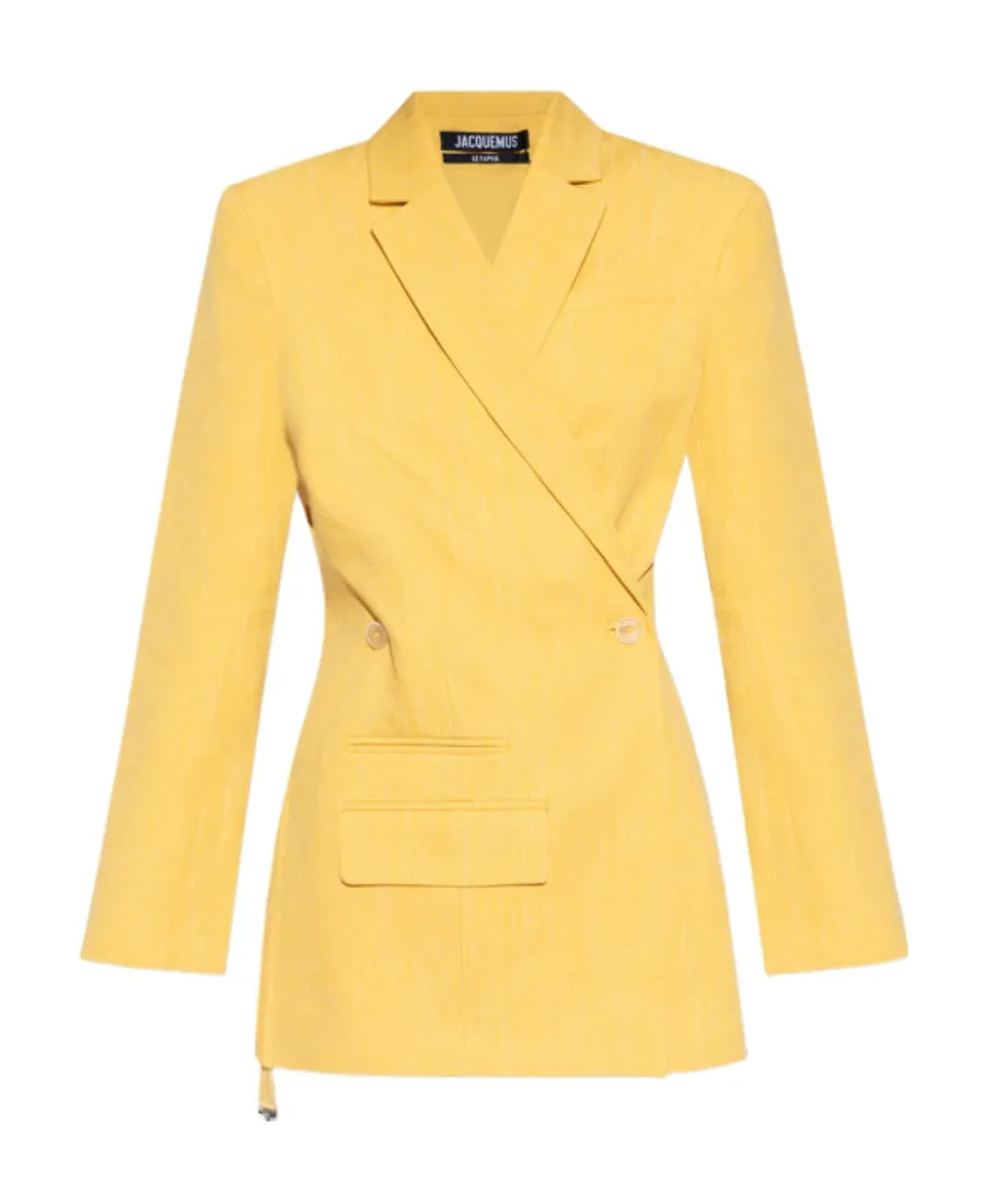 Asymmetric Double-Breasted Blazer