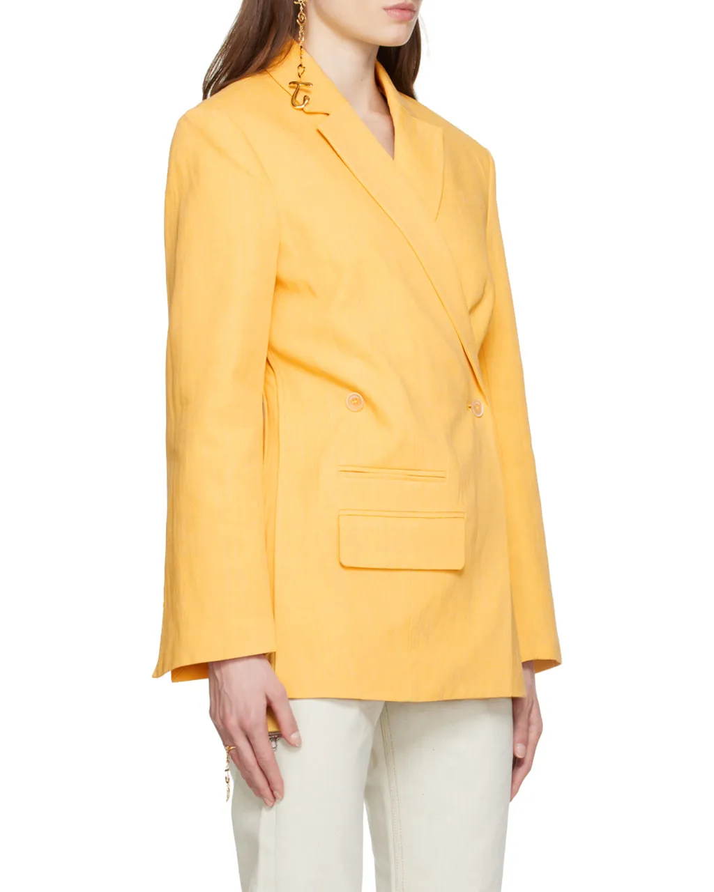 Asymmetric Double-Breasted Blazer