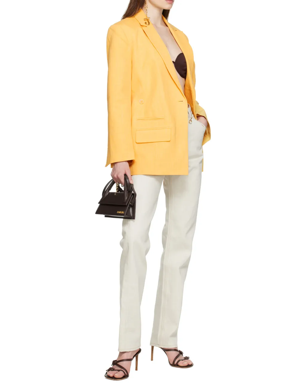 Asymmetric Double-Breasted Blazer