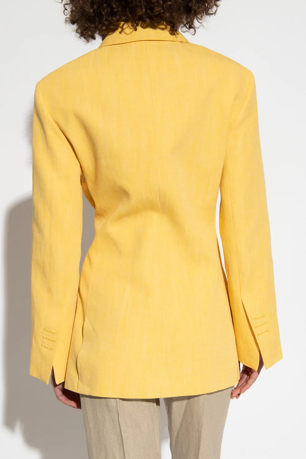 Asymmetric Double-Breasted Blazer