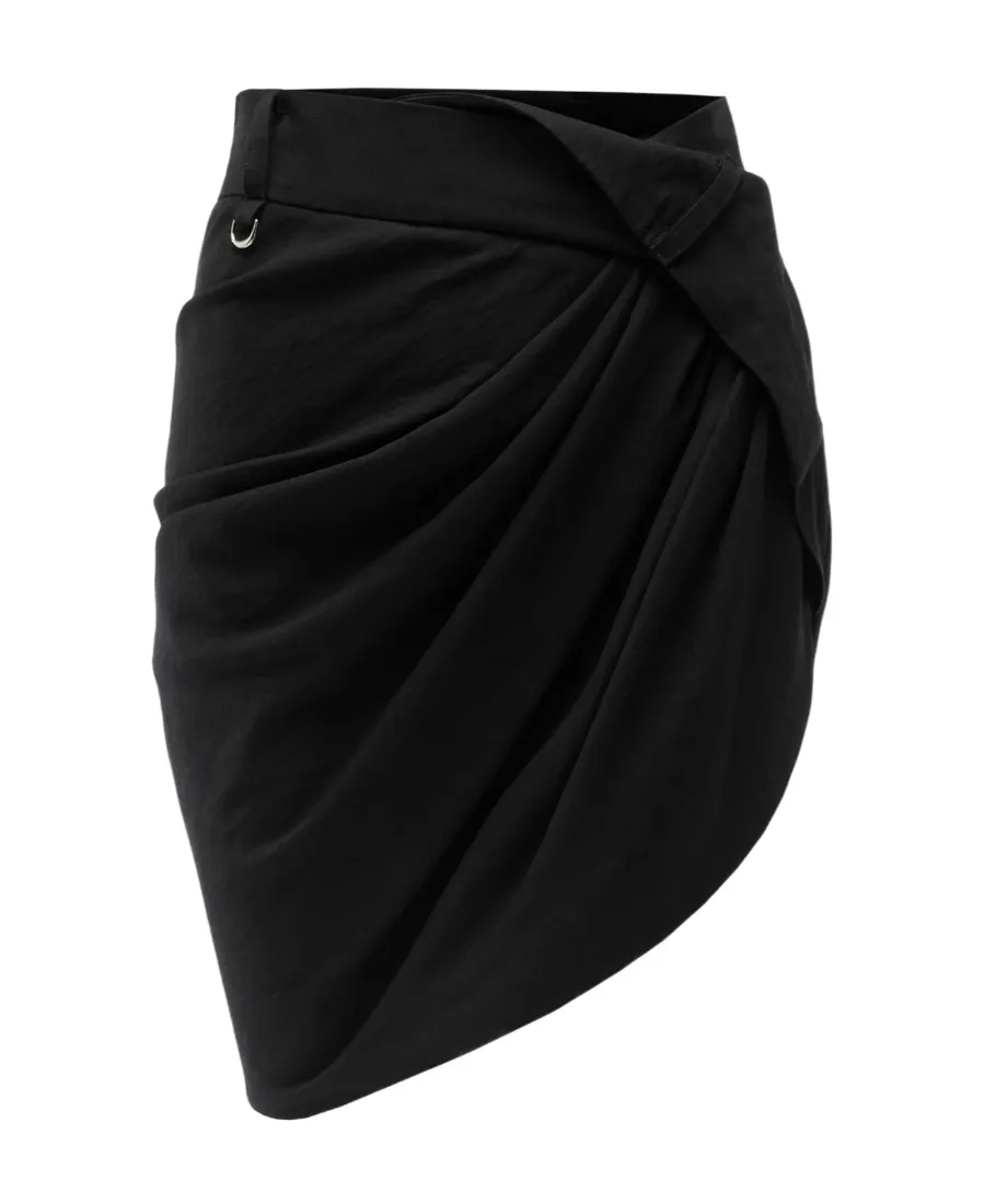 Draped Mini Skirt
