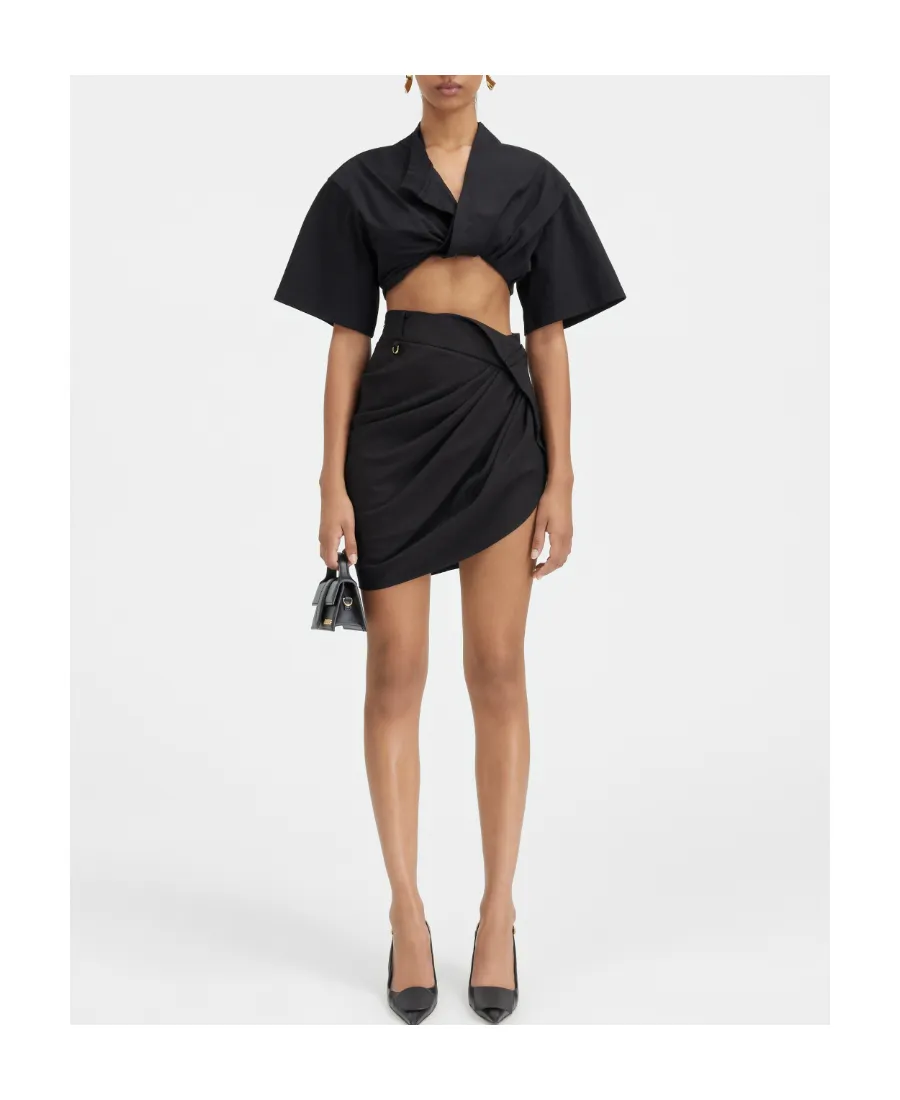 Draped Mini Skirt