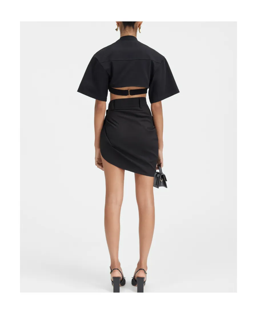 Draped Mini Skirt