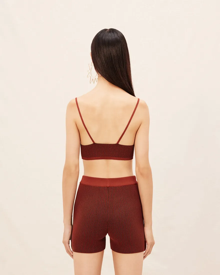 Pralu Logo-Embellished Cropped Top
