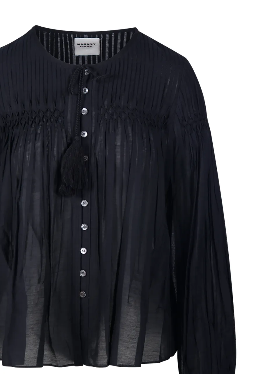 Pleat Detailed Buttoned Blouse