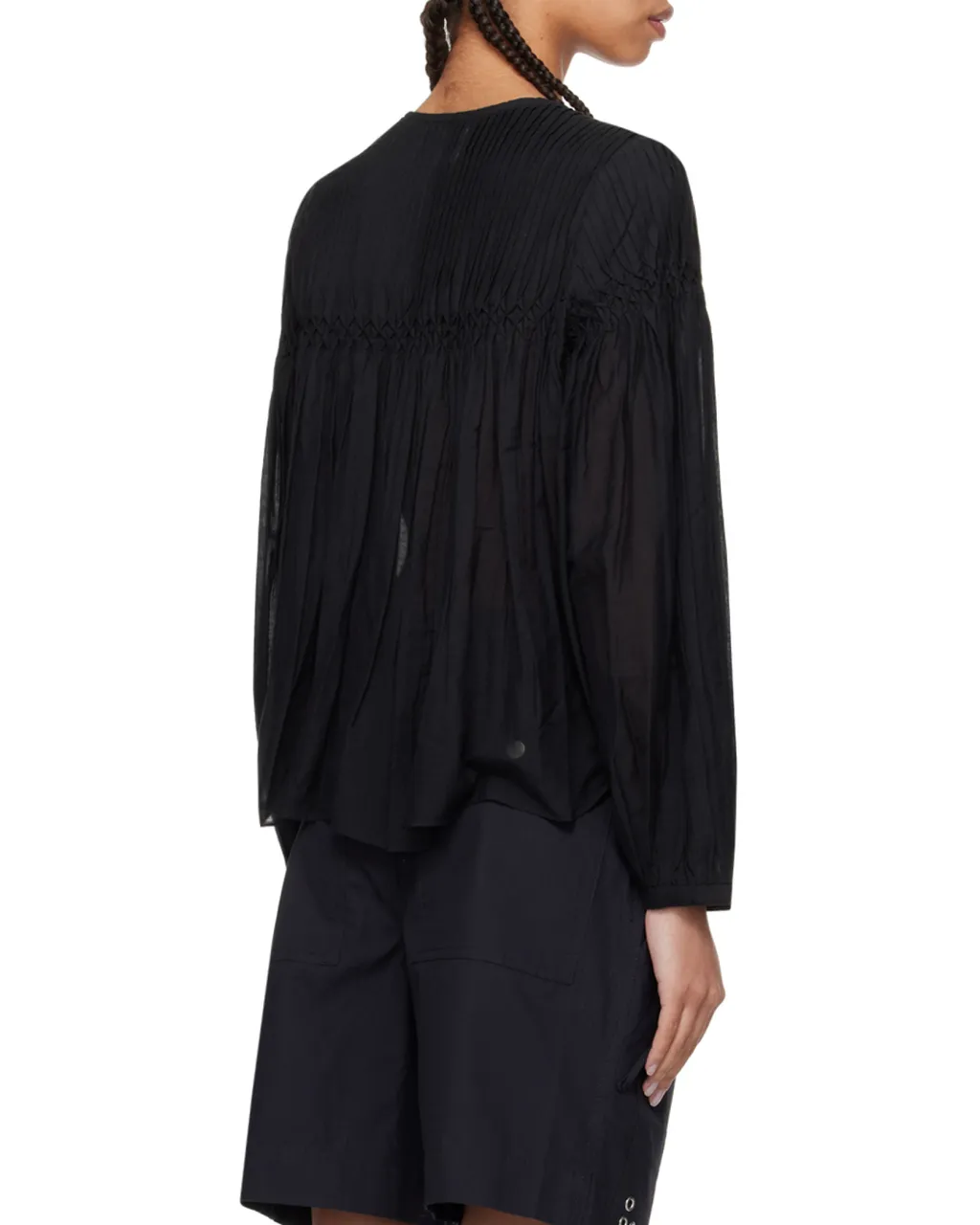 Pleat Detailed Buttoned Blouse