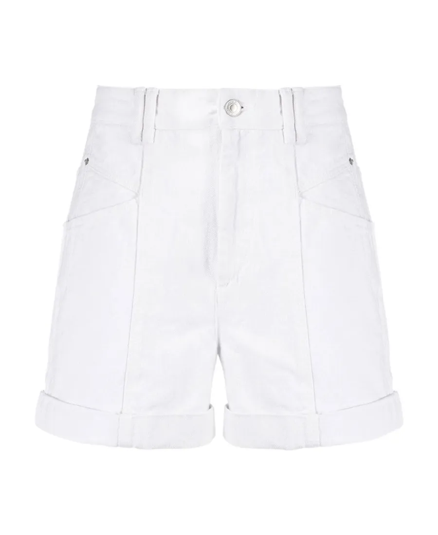 High-Rise Denim Shorts