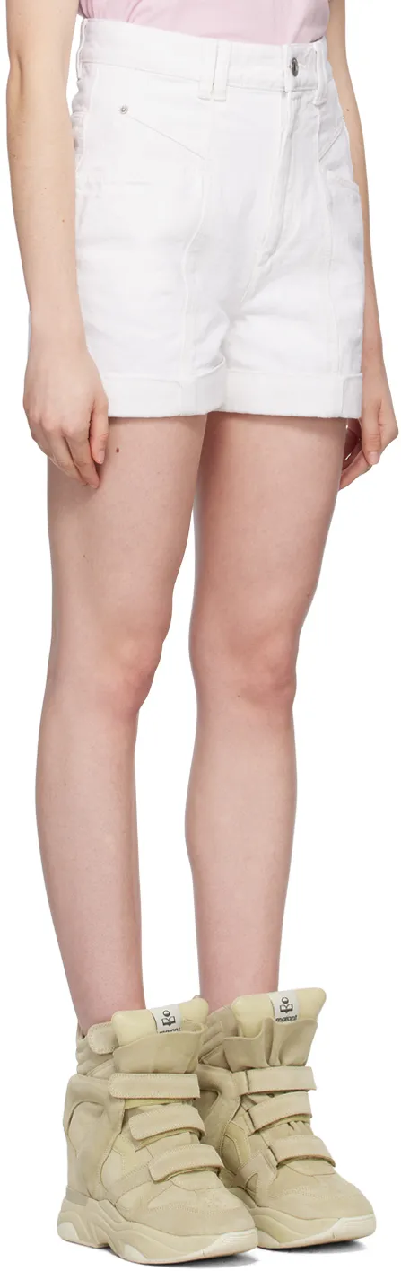 High-Rise Denim Shorts