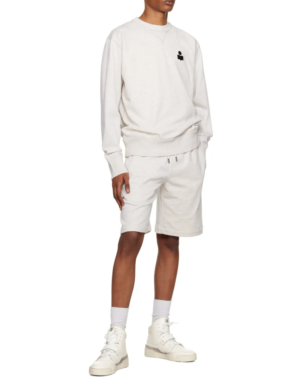 Logo Patch Drawstring Track Shorts