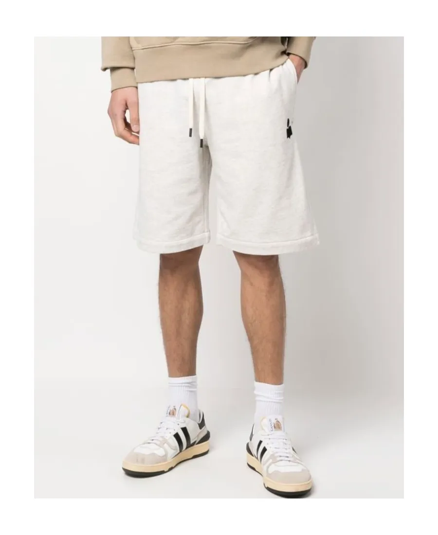 Logo Patch Drawstring Track Shorts