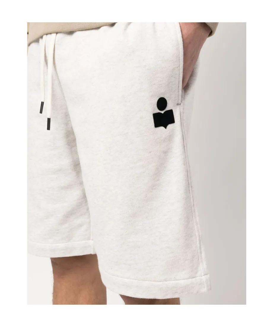 Logo Patch Drawstring Track Shorts