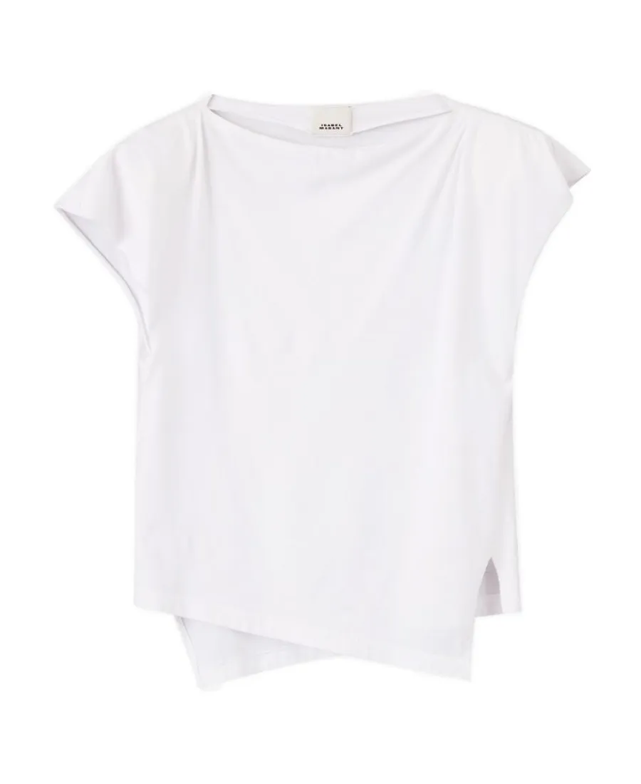 Sebani Padded Asymmetric Crewneck T-Shirt