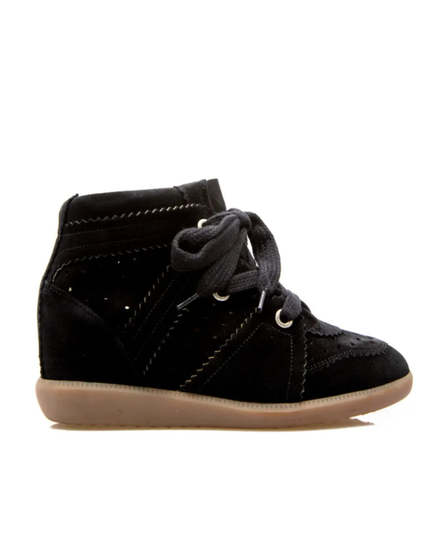 Bobby Lace-Up Wedge Sneakers