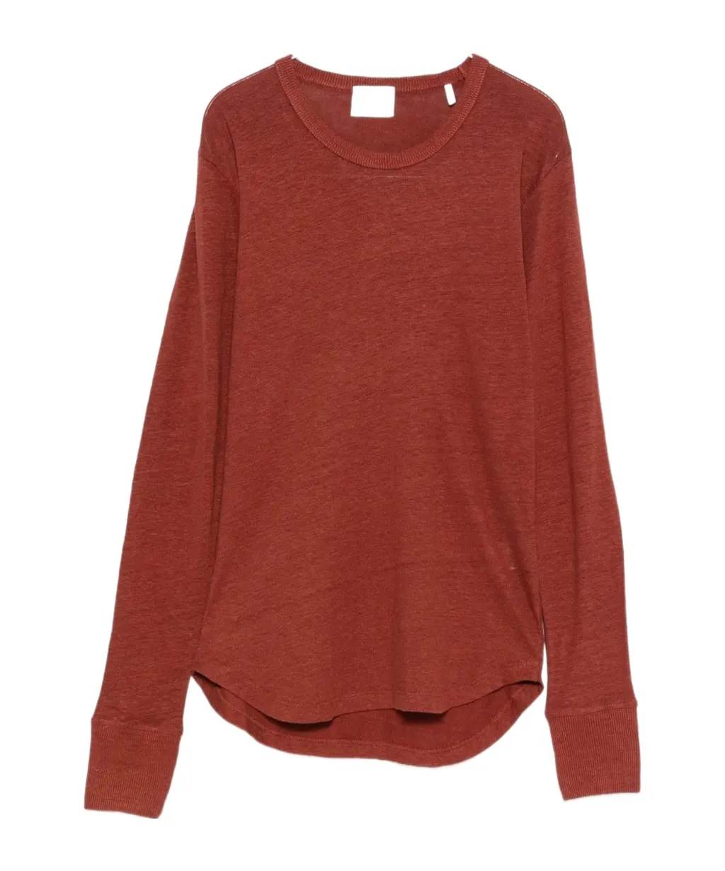 Long-Sleeve Linen T-Shirt