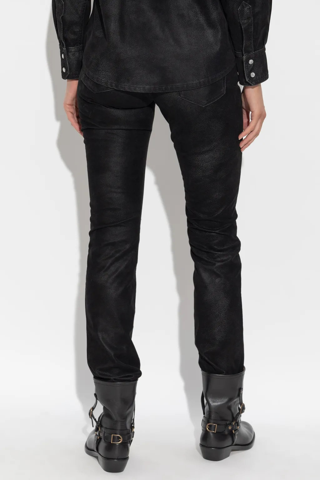 Belt Loop Denim Trousers