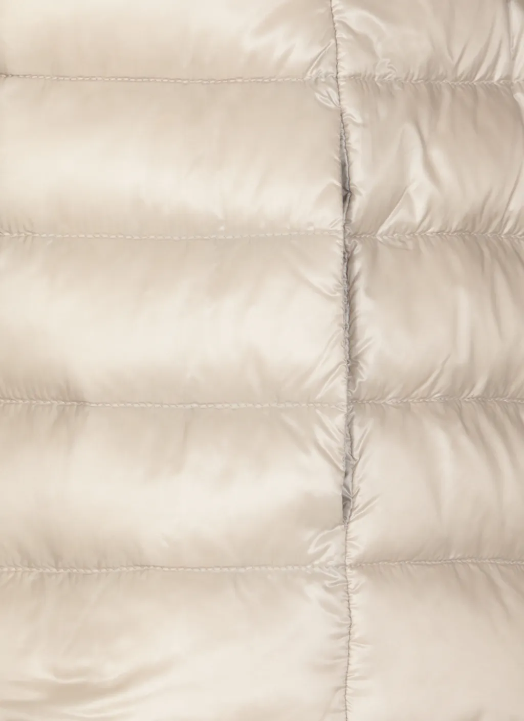 Long-Sleeved Quilted Down Jacket