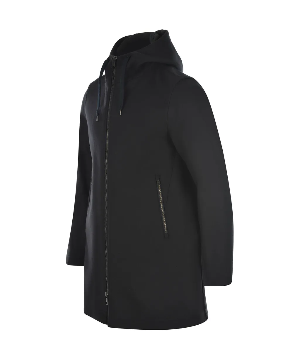 Drawstring Hooded Casual Jacket